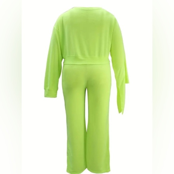 2 Piece: Slanted Shoulder Long Sleeve Tops w/Matching Drawstring Pants, NWOT - Picture 10 of 10